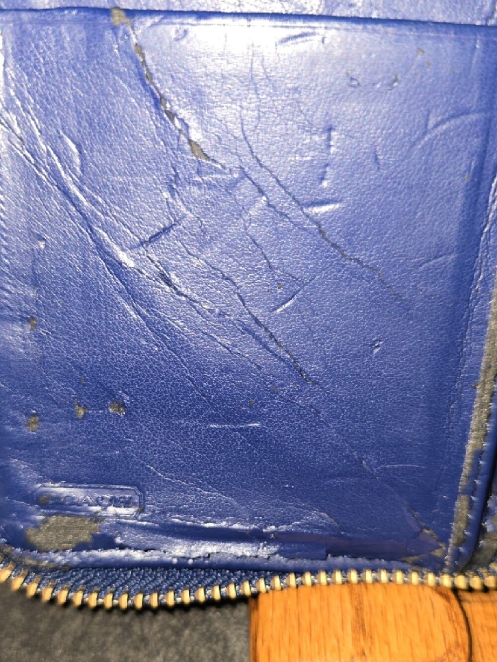 Coach 'Project' Navy Wristlet with Multicolor Script Hearts - Picture 10 of 15